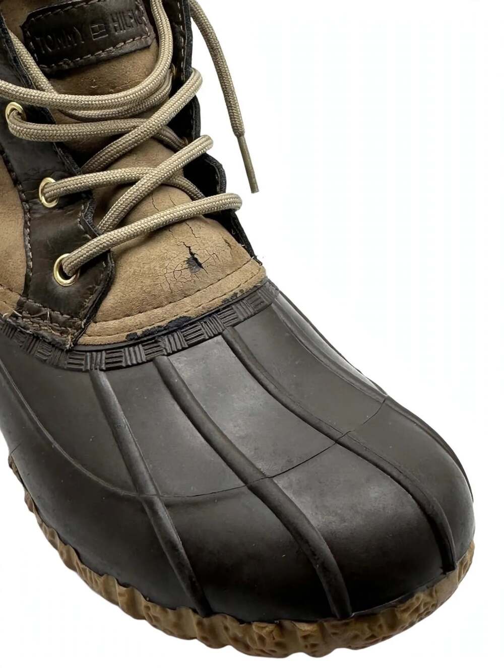 Tommy Hilfiger Twregal-C Women's Brown Tan Duck Rain Boots Size 7M - Picture 8 of 10
